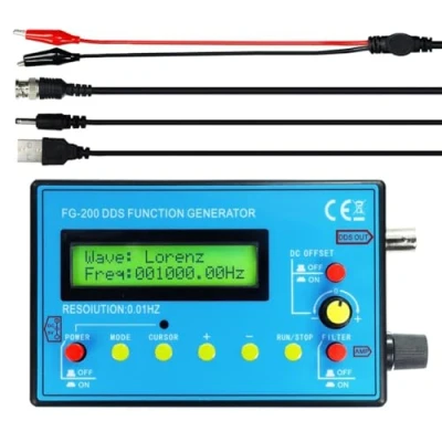 Image of Qbkohphifm FG 200 DDS Function Signal Generator Frequency Counter 0.01Hz 500KHz Source Module Sine+Square+ Waveform