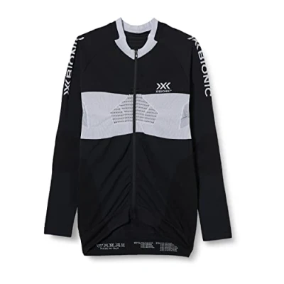 Image of X BIONIC Invent 4.0 Cycling Zip Shirt Long Sleeves Men Biking Mountain Bike MTB Top Zipper Pockets Black/Charcoal, M