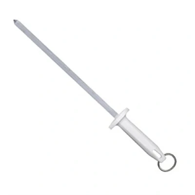Image of Starrett Sharpening Steel Knurled finish 12&quot; (300mm) White Handle (BKW407 12)