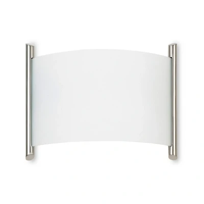 Image of Niza Flush Wall Fixture Satin Nickel E27 60W 970lm