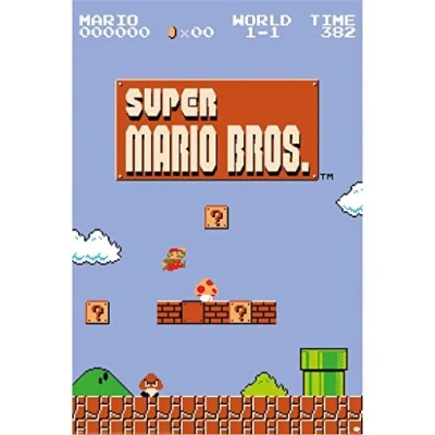 Image of Pyramid International Super Mario Bros (World 1 1) Maxi Poster 60cm x 90cm