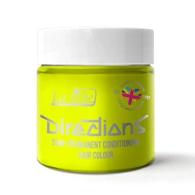 Image of La Riche Directions Semi Permanent Hair Color 100ml Tub Fluorescent Yellow