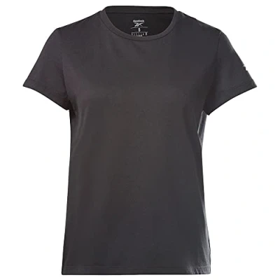 Image of Reebok Workout Ready Comm Cotton Short Sleeve T Shirt S Black