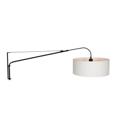 Image of Elegant Classy Wall Lamp with Shade Black Matt