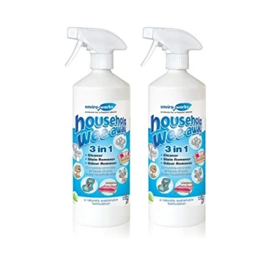 Image of Enviro Works 2 x 1L Wee Away 3 in1 Probiotic Household Stain and Odour Remover