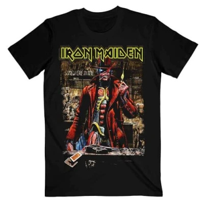 Image of Rock Off Iron Maiden &#039;Stranger Sepia&#039; T Shirt (Medium) Black