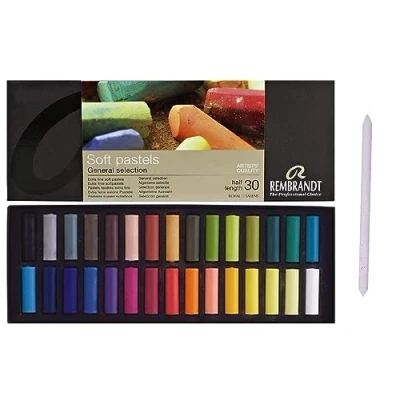 Image of Rembrandt Pastels Set Dry 1/2 Sticks 30 Pieces