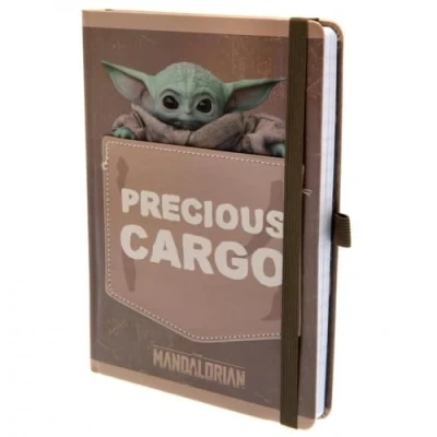 Image of Star Wars: The Mandalorian (Precious Cargo) Premium A5 Notebook, beige