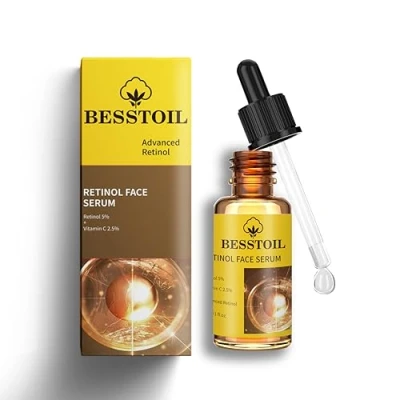 Image of Retinol Serum for Face,High Strength Anti aging with 5% &amp; 2.5% Vitamin C Outstanding Synthetic Effect to Reduce Wrinkle and Dark Circle (30ml)
