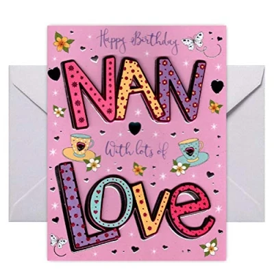 Image of Piccadilly Greetings Happy Birthday Nan Greeting Card