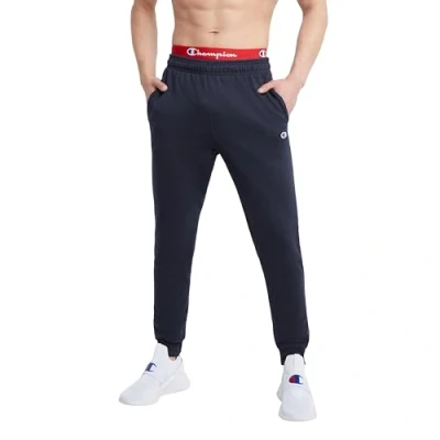 Image of Champion Women&#039;s Powerblend Graphic Jogger Sweatpants, Navy, XL