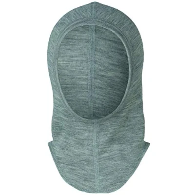 Image of Engel Merino Wool Silk Baby Balaclava Thin hat Basic Layer (86/92 (46 48), Light Grey Melange)