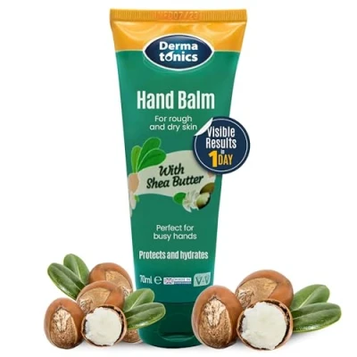 Image of Dermatonics Natural Hand Care Balm Shea Butter and Urea Formula for Effective Treatment of Rough, Dry Skin Cracking Dermatologist Recommended Paraben free 70 ml