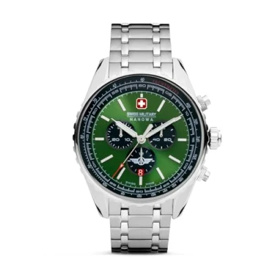 Image of Swiss Military Hanowa Men Analog Quartz Watch with Stainless Steel Strap SMWGI0000307