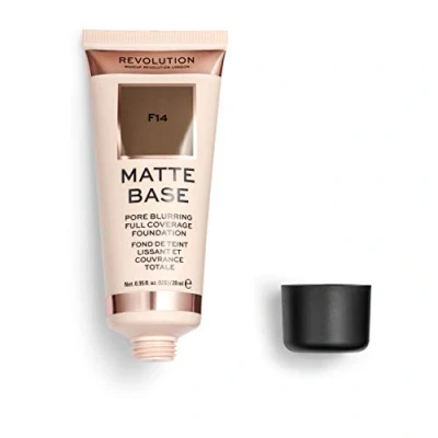 Image of Revolution Beauty London, Matte Base, Foundation, F14, 28ml
