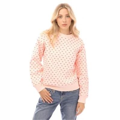 Image of Levi&#039;s Women&#039;s Graphic Standard Crewneck Sweatshirt, Mini Batwing Pearl Blush, XS