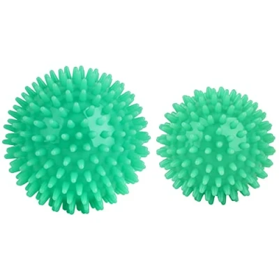 Image of Hard Spiky Massage Ball. Plantar Fasciitis Relief Ball, Foot Ball Pack of 2. Trigger Point Massager Therapy Balls for Muscle Recovery Myofascial Release Pain