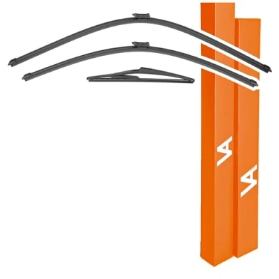 Image of VIA ALBION® Wiper Blades for: PEUGEOT 3008 Mk1 (2009 2016) All Weather Front &amp; Rear Wipers Set