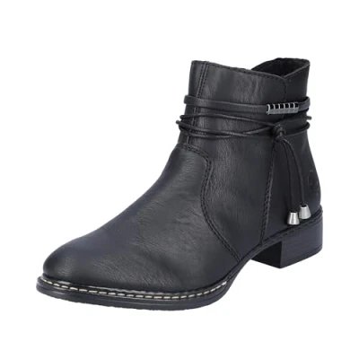 Image of Rieker Women&#039;s 73488 Ankle Boots, Black (Schwarz / 00 00), 8 UK