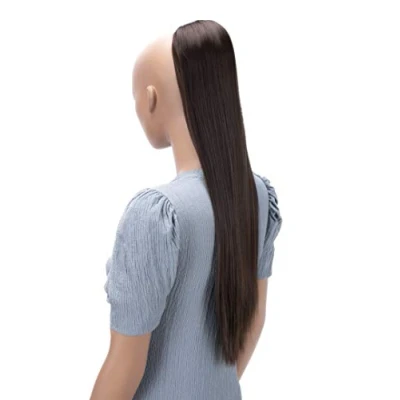 Image of CAISHA 26&quot; Hairpiece Ponytail Long Hair Extension Drawstring Straight Brown PH618