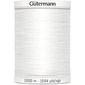 Image of 5 x 1000mtr Gutermann Premium Polyester Sew All Thread Colour 111 Off White