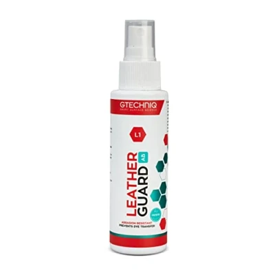 Image of Gtechniq Leather Protector. L1 Guard for Cars, Car Interior Protects Seats from Abrasion and Stains. UV Resistant Lasts up to 12 Months 100ml