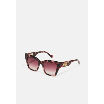 Image of LIU JO Sunglasses, Women&#039;s, Size: 53, Purple tortoise