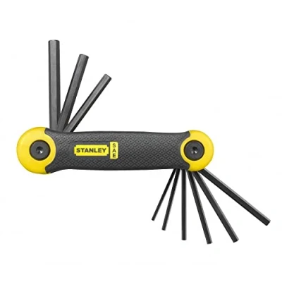 Image of Stanley 269265 Folding Hex Key Set Imperial (9 Pieces)