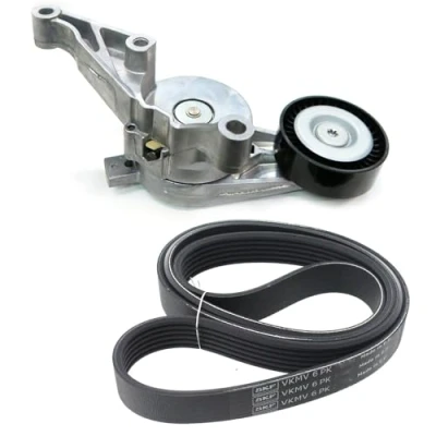Image of 128050 V ribbed belt set SKF VKMA 31079 VOLKSWAGEN: Golf 5, Caddy 3, Plus / Crossgolf, AUDI: A3 Sportback, Hatchback, Convertible