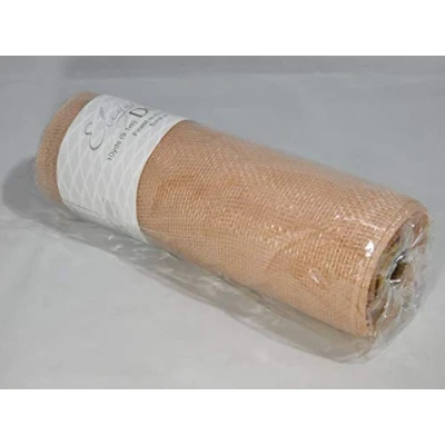 Image of 1 roll 25cm x 9.1 metres Rose Gold Deco Mesh Waterproof Netting Decomesh Ruffle Wreaths ELEGANZA