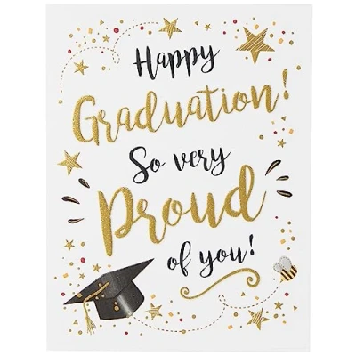 Image of Piccadilly Greetings Modern Occasion Card Graduation 8 x 6 inches