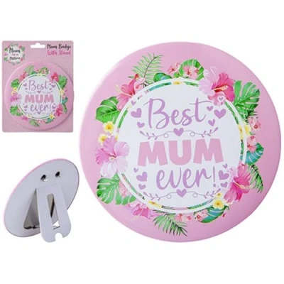 Image of PMS 734094 Mum Badge Jumbo 15cm 1pc. Accessory, Pink