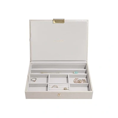 Image of Stackers Putty Croc Textured Classic Medium Jewellery Box Lid