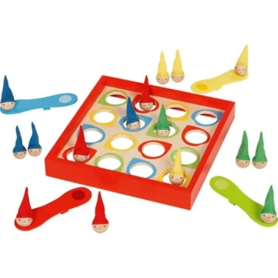 Image of goki 56824 Bouncy Gnomes Funny Family Game Made of Beech Wood Skill