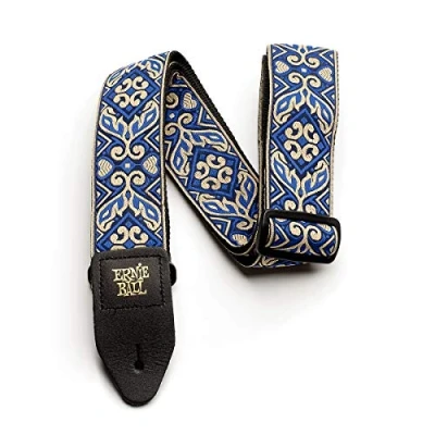 Image of Ernie Ball Tribal Blue Jacquard Guitar Strap