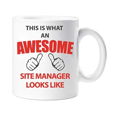Image of 60 Second Makeover Limited This is What an Awesome Site Manager Looks Like Mug Present Gift Cup Birthday Christmas