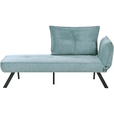 Image of Right Hand Chaise Lounge ROCAMADOUR Fabric Light Blue