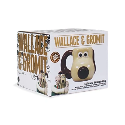 Image of Half Moon Bay Gromit Mug Wallace and Ceramic Coffee 3D Shaped Cup &amp; Tea Funny Mugs for Men Novelty Large Gifts