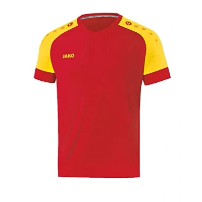 Image of JAKO Men&#039;s Champ 2.0 KA Jersey, sport red/Citro, M