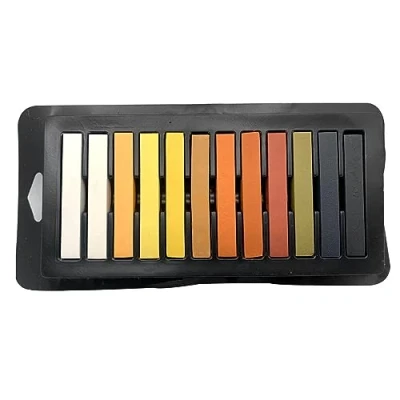 Image of Natural Cool Set of 12 Assorted Skin Tone Soft Pastels Colors Chalk Non Toxic for Art Drawing Scrapbooking, Pastel Sticks Beginners, Kids, Children and Professional Artists