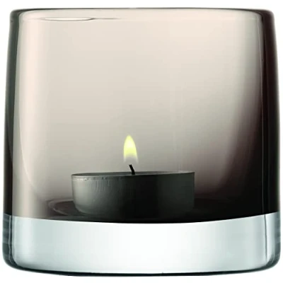 Image of LSA International Light Colour Tealight Holder 8.5 cm, Mocha, H: 8.4cm