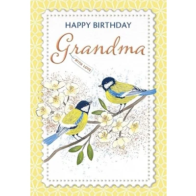 Image of Piccadilly Greetings Happy Birthday Card Grandma 7 x 5 inches