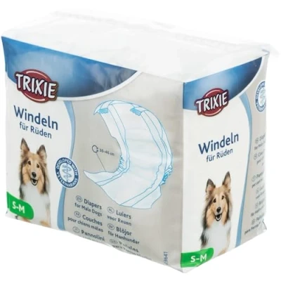 Image of Trixie Twelve Diapers for Male Dog, Small/Medium