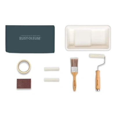 Image of Rust Oleum Ready to Roll Eco Paint Kit (Small) Bathroom Wood &amp; Cabinet Satin Moody Darks