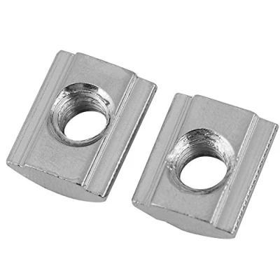 Image of 50pcs T Slot Nuts Nickel Coated Carbon Steel Sliding for Aluminum Profile Accessories(EU20 M5)