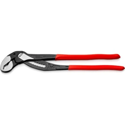 Image of Knipex Alligator® XL Pipe Wrench and Water Pump Pliers black atramentized, with non slip plastic coating 400 mm (self service card/blister) 88 01 SB