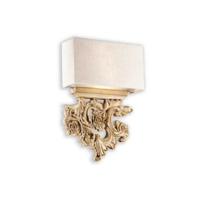 Image of Peter 2 Light Indoor Wall Brown, Beige with Shade, E14