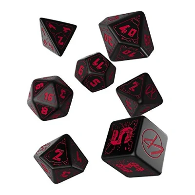 Image of Q WORKSHOP Cyberpunk Red Essential Dice Set (Red RPG)