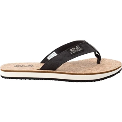 Image of Jack Wolfskin Women&#039;s Ecostride 2 Slipper W Sandal, Phantom Cork, 4 UK
