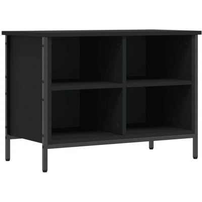 Image of vidaXL Shoe Cabinet Black 69x35x50 cm Engineered Wood